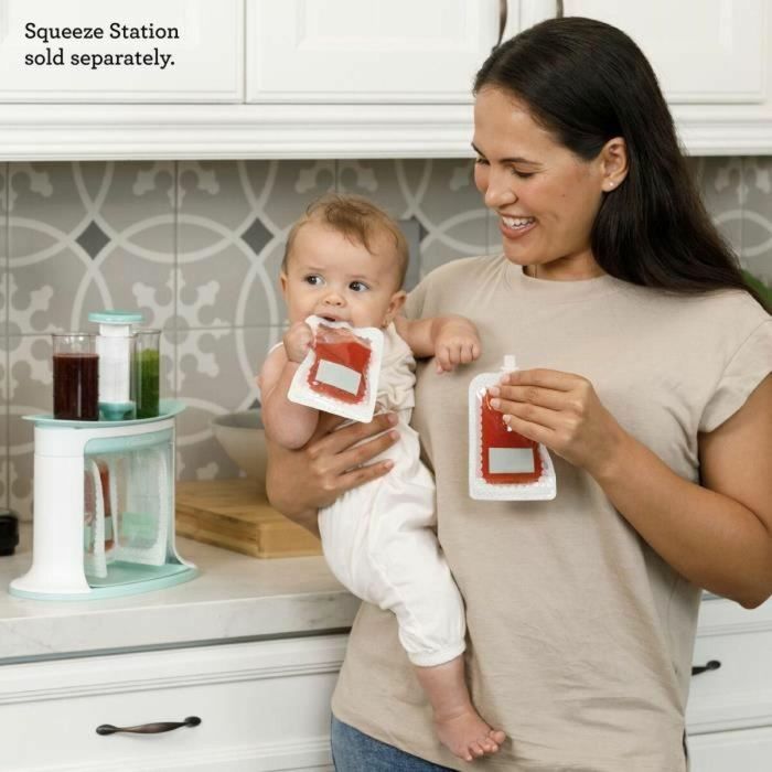 Infantino INF0773554080223 Pack 25 Botellas de Agua Reutilizables 100g Compatibles con Squeeze Station - Sin BPA, PVC ni ftalatos 3 Infantino INF0773554080223 Pack 25 Botellas de Agua Reutilizables 100g Compatibles con Squeeze Station - Sin BPA, PVC ni ftalatos 3