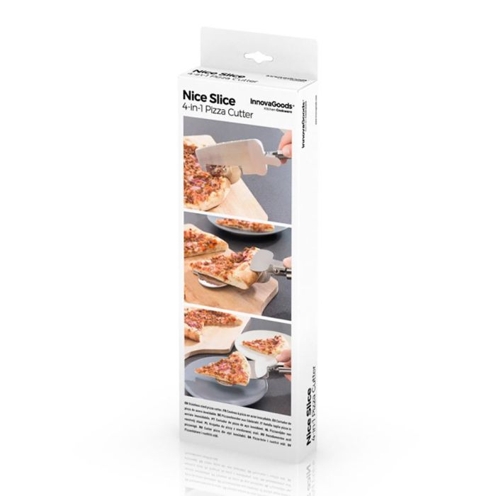 Cortador de Pizza 4-in-1 Nice Slice InnovaGoods 1 Cortador de Pizza 4-in-1 Nice Slice InnovaGoods 1