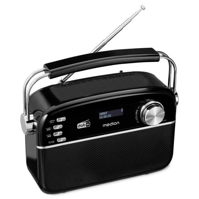 Radio retro - MEDION - DAB/FM - Mono 2,5 W RMS - Negra 1 Radio retro - MEDION - DAB/FM - Mono 2,5 W RMS - Negra 1