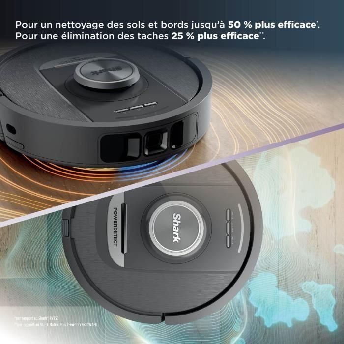 Shark SHA0622356291736 Robot aspirador y fregona con vaciado automático PowerDetect NeverTouch, 650 vatios, 2 cepillos laterales 5 Shark SHA0622356291736 Robot aspirador y fregona con vaciado automático PowerDetect NeverTouch, 650 vatios, 2 cepillos laterales 5