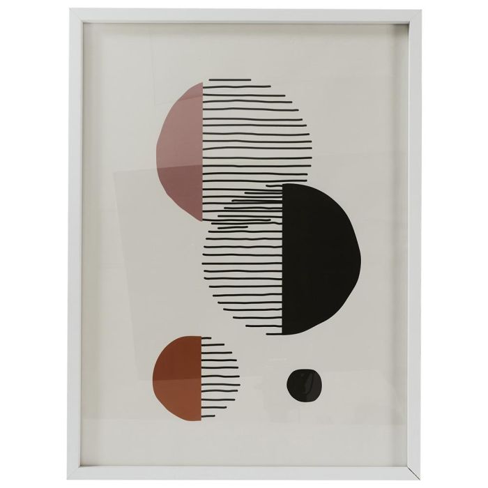 Home Deco Factory Cuadro Decorativo Natural 45x60 cm Madera MDF Cristal Papel Blanco Negro 3