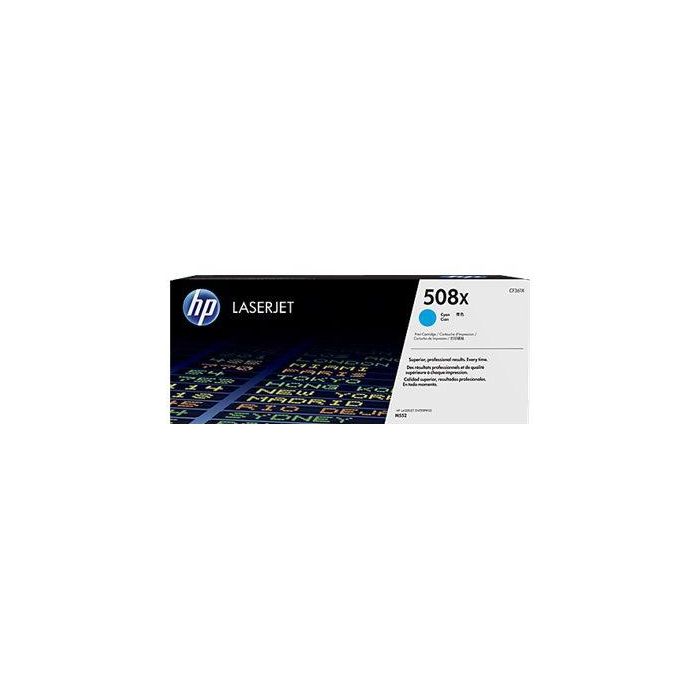 HP Laserjet M553/M577 Toner 508X Cian Alta 9.500 paginas alta capacidad HP Laserjet M553/M577 Toner 508X Cian Alta 9.500 paginas alta capacidad