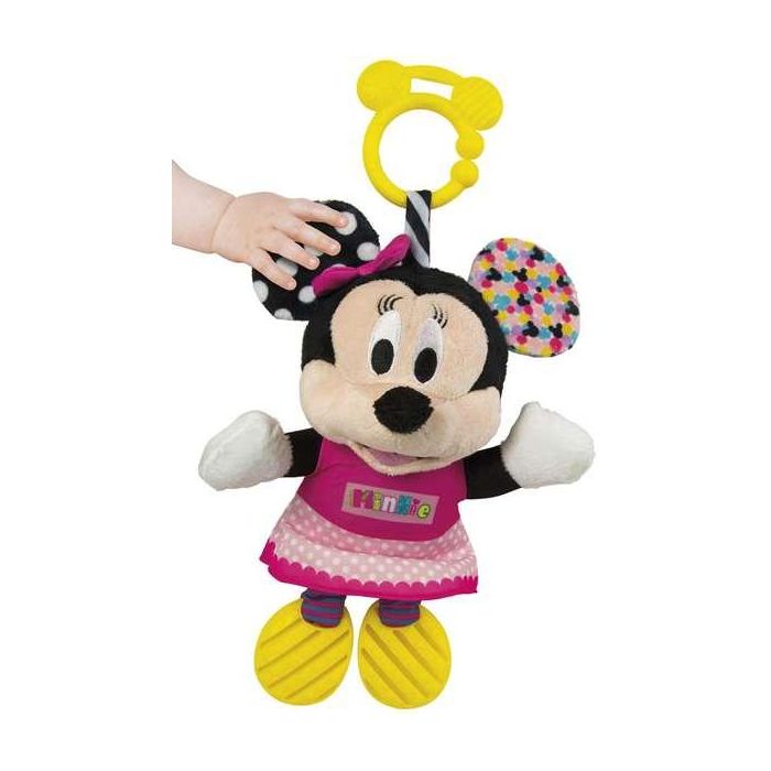 Sonajero minnie peluche texturas con mordedor 18x28x11 cm 13