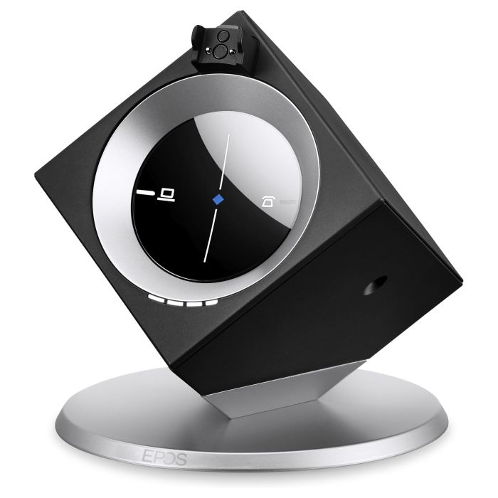 EPOS Impact DW Office ML Auriculares Inalámbricos para Oficina/Centro de Llamadas, Monoaural, Negro/Plata, Cancelación de Ruido