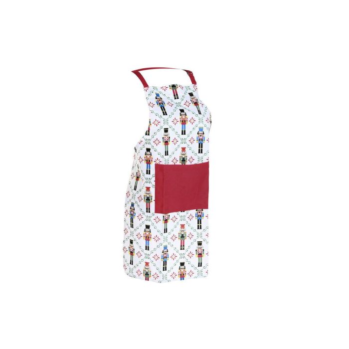 DKD Home Decor Delantal de Navidad Moderno Cascanueces Set de 2, Algodón y Poliéster, Rojo, Verde, Blanco, Beige, 60 x 80 cm 1 DKD Home Decor Delantal de Navidad Moderno Cascanueces Set de 2, Algodón y Poliéster, Rojo, Verde, Blanco, Beige, 60 x 80 cm 1