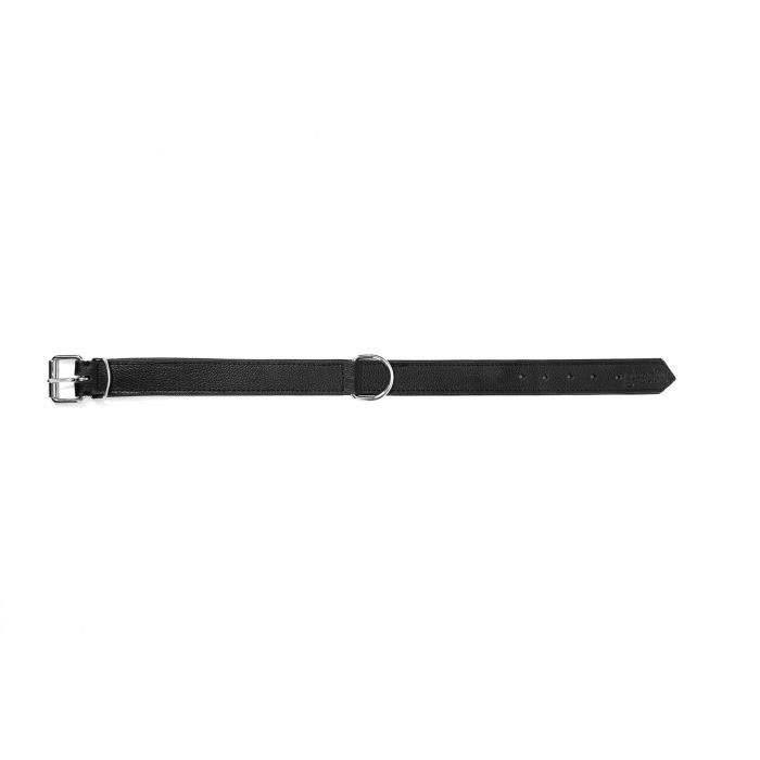 Gloria Collar Perro de Piel Cuero Drymilled Doble Capa 30 cm Negro - Diseño Minimalista y Funcional de Alta Calidad 3
