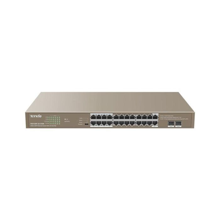 Switch 26 Puertos Tenda Teg1126P - 24 - 410 W 24 Switch 26 Puertos Tenda Teg1126P - 24 - 410 W 24