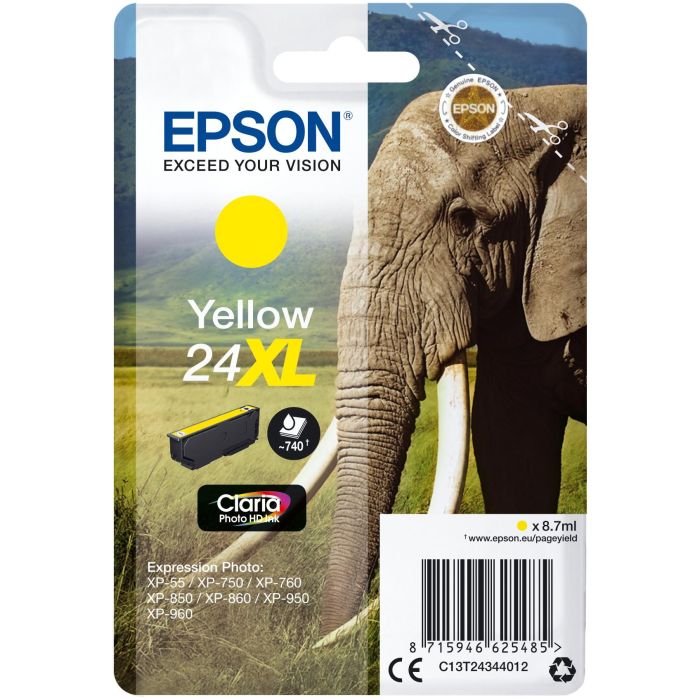 Epson Claria Photo HD Ink Cartucho Amarillo 24XL