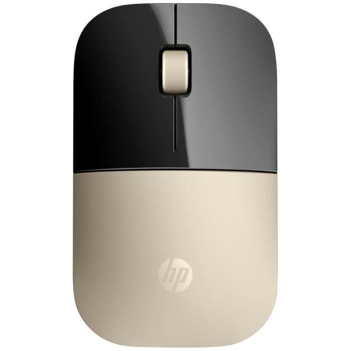 HP Z3700 Ratón Inalámbrico Dorado, con Conectividad Sin Cables y Diseño Delgado Portátil