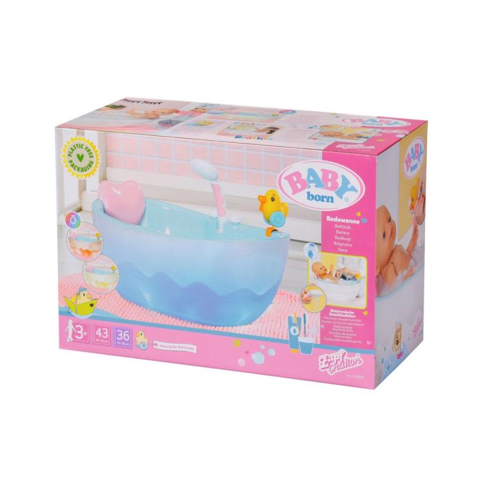 Baby Born Bañera de Baño Electrónica con Ducha, Patito Extraíble, Luces y Sonidos para Niños +3 Años, Azul y Gris 1 Baby Born Bañera de Baño Electrónica con Ducha, Patito Extraíble, Luces y Sonidos para Niños +3 Años, Azul y Gris 1