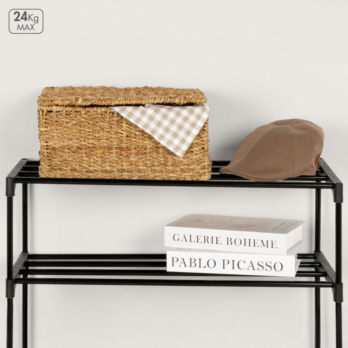 Estantería Max Home Negro Metal Plástico 67 X 160 X 30 CM (2 Unidades) 4