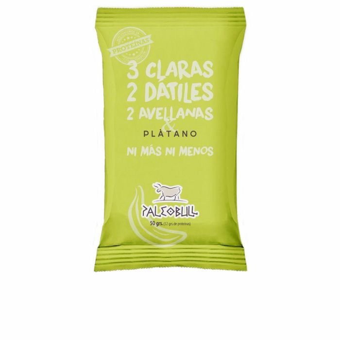 Paleobull Barrita Energética Plátano 50 gr con 12 gr de Proteínas, Snack 100% Natural con Reishi Ecológico y Vegetariano Paleobull Barrita Energética Plátano 50 gr con 12 gr de Proteínas, Snack 100% Natural con Reishi Ecológico y Vegetariano