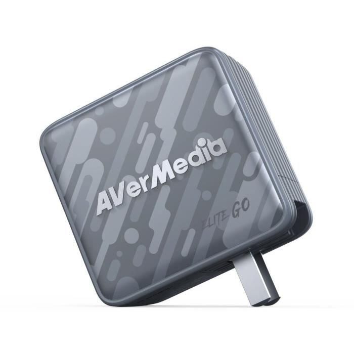AVerMedia GC313Pro Ladedock EliteGO Cargador Rápido 100W GaN con USB-C para Dispositivos Universal Negro 1