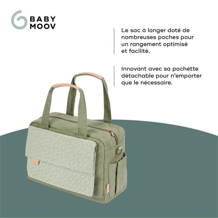 Babymoov Bolso Cambiador Day to Day BAB3661276183407, Capacidad 23L, Muchos Bolsillos, 6 Accesorios Incluidos, Diseño Abstracto 2