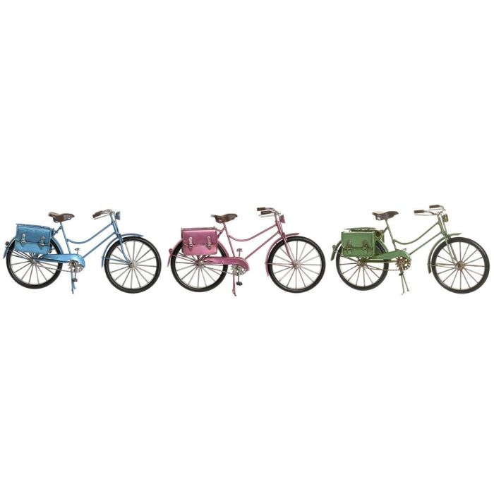 Figura Decorativa Home ESPRIT Azul Rojo Verde Rosa Bicicleta Vintage 30 x 9 x 15 cm (3 Unidades) 0 Figura Decorativa Home ESPRIT Azul Rojo Verde Rosa Bicicleta Vintage 30 x 9 x 15 cm (3 Unidades) 0