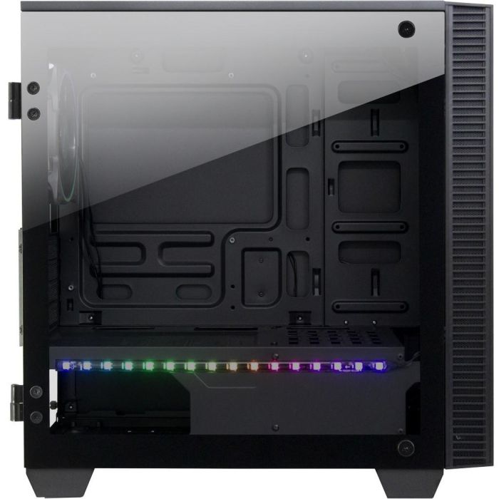 Inter-Tech Infinity X-608 Micro Torre PC ITX/micro ATX con Ventana Lateral de Vidrio Templado y Ventiladores RGB 12