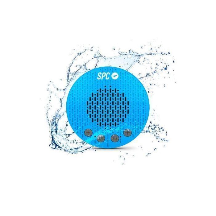 SPC 4406A Altavoz Bluetooth 5.0 BT Splash 2 Portátil Resistente Salpicaduras IPX5 5W Radio FM Manos Libres Azul