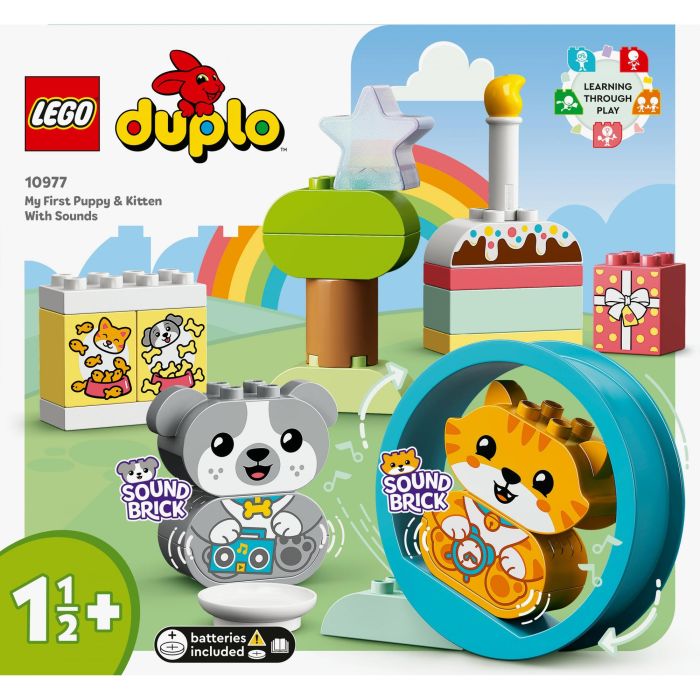 Playset Lego 10977 DUPLO My First Puppy Kitten (22 Piezas) 10
