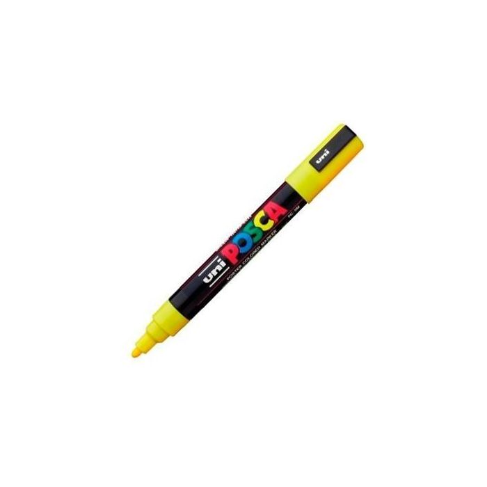 POSCA Marcador Pc-5M No Permanente Punta Bala 1,8-2,5 mm Amarillo POSCA Marcador Pc-5M No Permanente Punta Bala 1,8-2,5 mm Amarillo