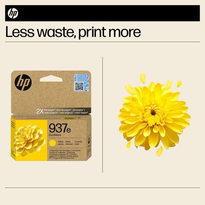 HP 937e EvoMore Yellow Original Ink Cartridge 19 HP 937e EvoMore Yellow Original Ink Cartridge 19