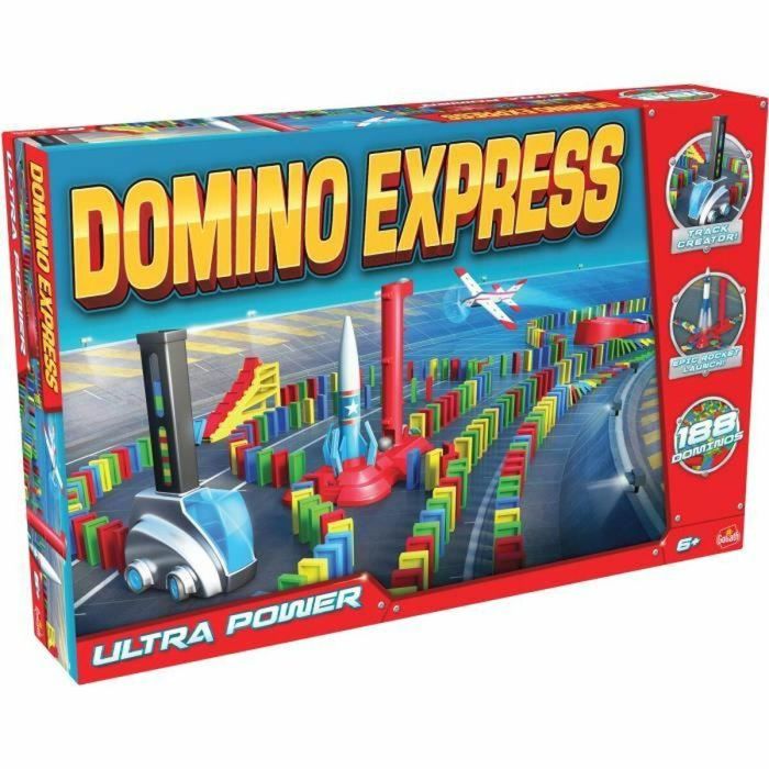 Domino - GOLIATH - Domino Express Ultra Power - ¡Superventas para circuitos impresionantes! A partir de 6 años Domino - GOLIATH - Domino Express Ultra Power - ¡Superventas para circuitos impresionantes! A partir de 6 años