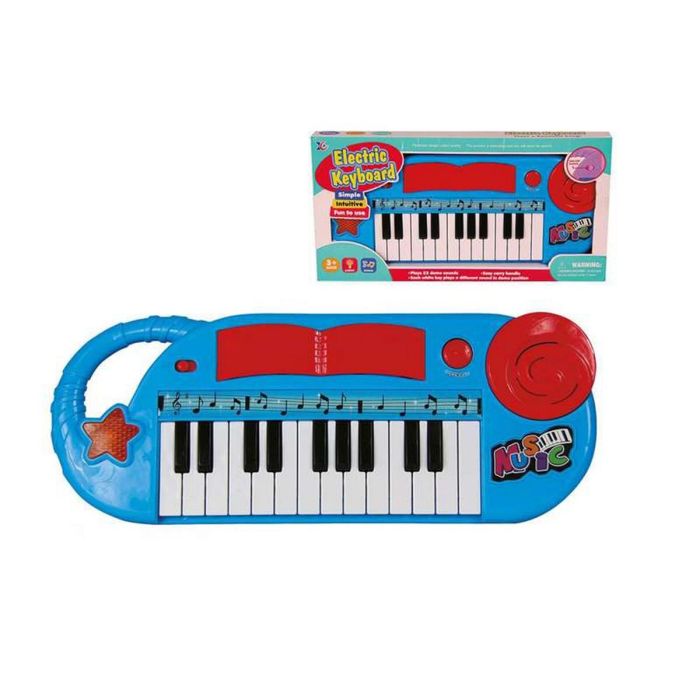 Piano Electrónico Azul Luces con sonido (35 x 14 cm) Piano Electrónico Azul Luces con sonido (35 x 14 cm)