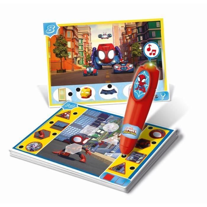 Clementoni - Quizzy - Spidey - Juego interactivo con 200 cuestionarios + bolígrafo electrónico - A partir de 3 años 1 Clementoni - Quizzy - Spidey - Juego interactivo con 200 cuestionarios + bolígrafo electrónico - A partir de 3 años 1