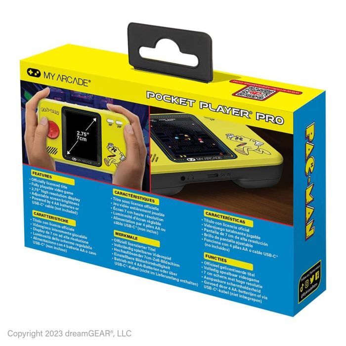 My Arcade JUS1697211410050 Pocket Player PRO - Mini Consola Portátil Retro con Pac-Man - Pantalla Alta Resolución 7 cm 4 My Arcade JUS1697211410050 Pocket Player PRO - Mini Consola Portátil Retro con Pac-Man - Pantalla Alta Resolución 7 cm 4