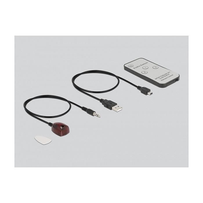 DeLOCK Conmutador Óptico S/PDIF TOSLINK 3 Entradas 1 Salida con Mando a Distancia IR y Alimentación por USB - Negro 2 DeLOCK Conmutador Óptico S/PDIF TOSLINK 3 Entradas 1 Salida con Mando a Distancia IR y Alimentación por USB - Negro 2