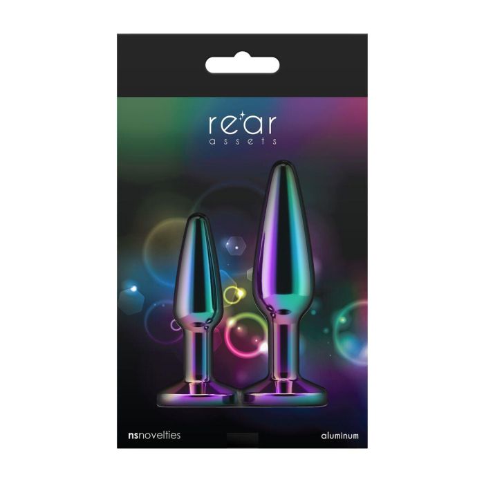 Plug Anal NS Novelties Rear Assets Multicolor 2 Piezas (8,8 cm) (6,9 cm) 2 Plug Anal NS Novelties Rear Assets Multicolor 2 Piezas (8,8 cm) (6,9 cm) 2