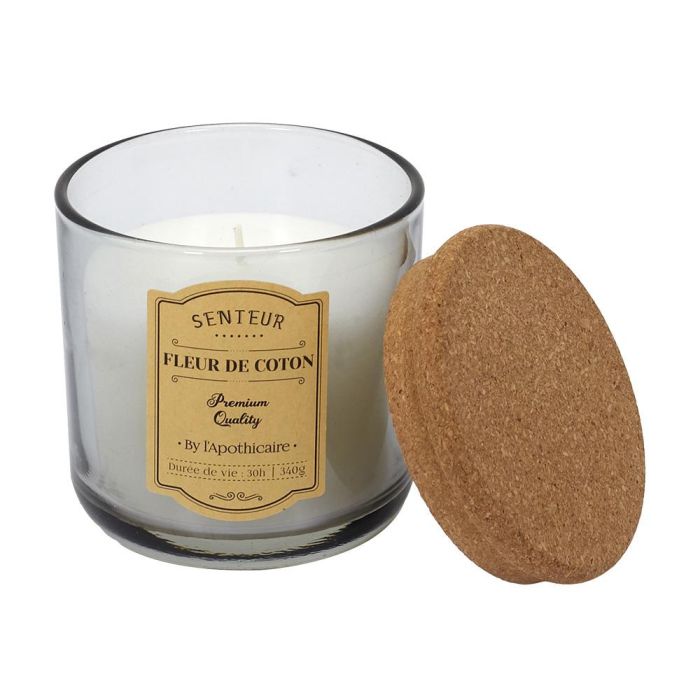 Home Deco Factory Vela Perfumada Apothicaire en Vaso de Vidrio con Tapón de Corcho 270g 35h 4