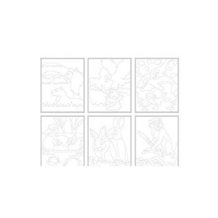 Cuadro Arena Niefenver Mod.Animales Pack De 6