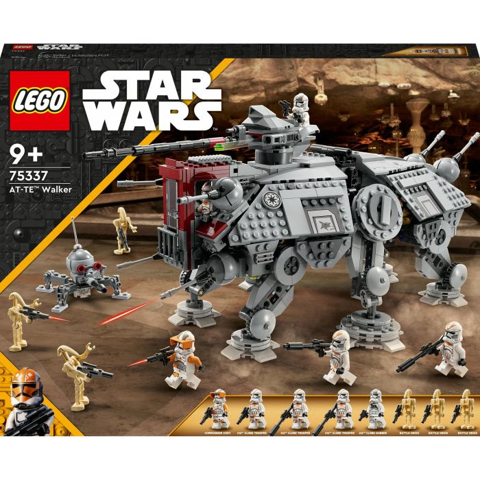 Lego Star Wars 75337 AT-TE Walker Juguete con 5 Minifiguras, La Venganza de los Sith