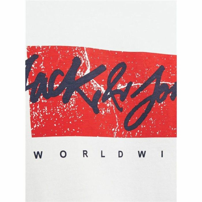 Camiseta de Manga Corta Hombre Jack & Jones tiley Blanco 1 Camiseta de Manga Corta Hombre Jack & Jones tiley Blanco 1