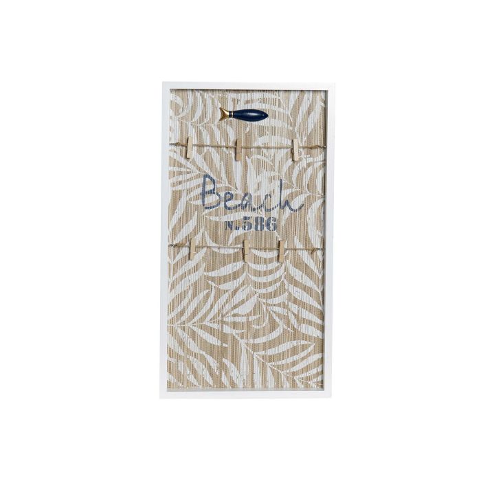 DKD Home Decor Tablón de Notas Memo Mediterraneo de MDF Blanco con Clips y Desmontable 52 cm Alto x 27.8 cm Ancho x 2.5 cm Fondo 0 DKD Home Decor Tablón de Notas Memo Mediterraneo de MDF Blanco con Clips y Desmontable 52 cm Alto x 27.8 cm Ancho x 2.5 cm Fondo 0