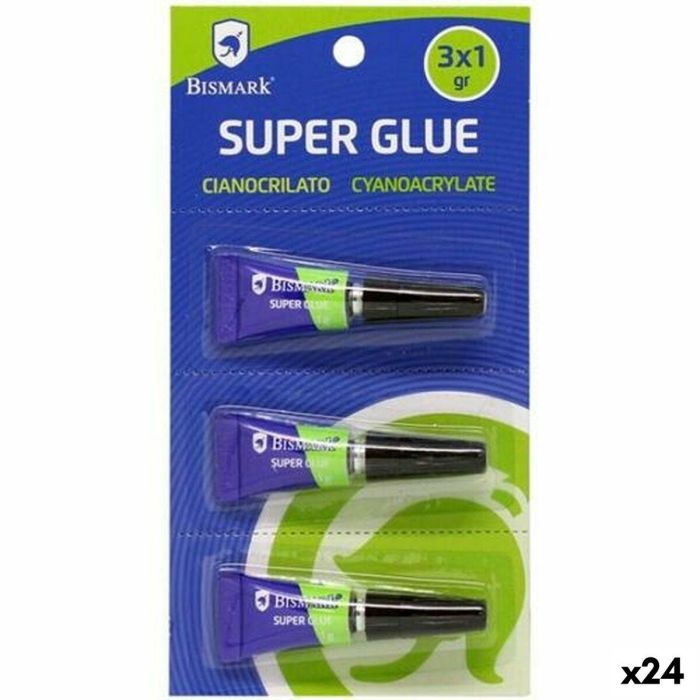 Adhesivo Instantáneo Bismark Super Glue 1 g (24 Unidades) Adhesivo Instantáneo Bismark Super Glue 1 g (24 Unidades)