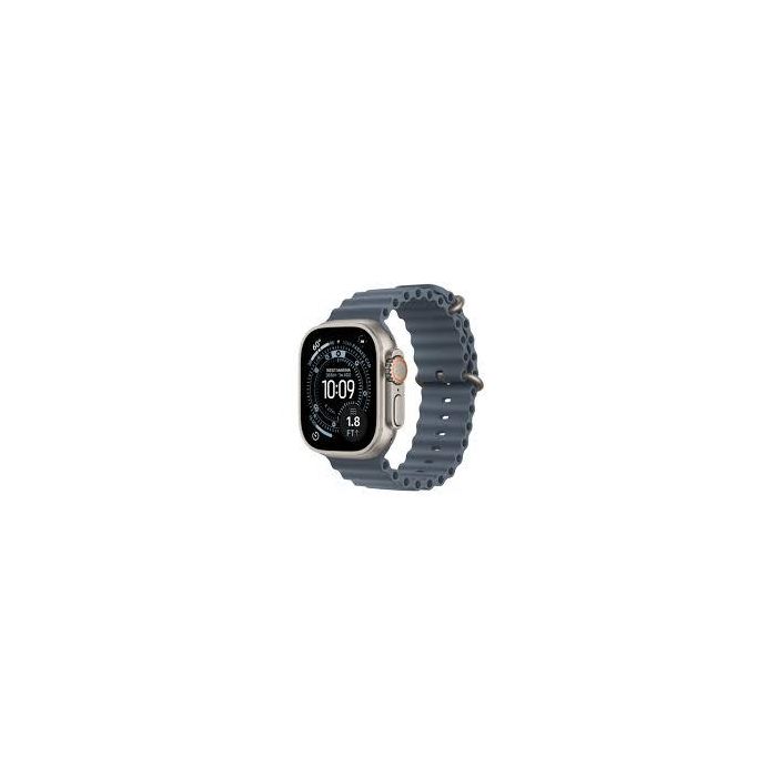 Apple Watch Ultra 3 GPS + Cellular 49mm Caja de Aluminio Natural con Correa Ocean Azul Ancla Mewh