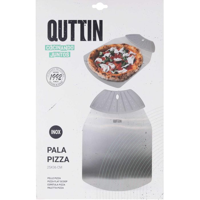 Quttin Pala para Pizza de Acero, 25 x 36 cm (12 Unidades) 1