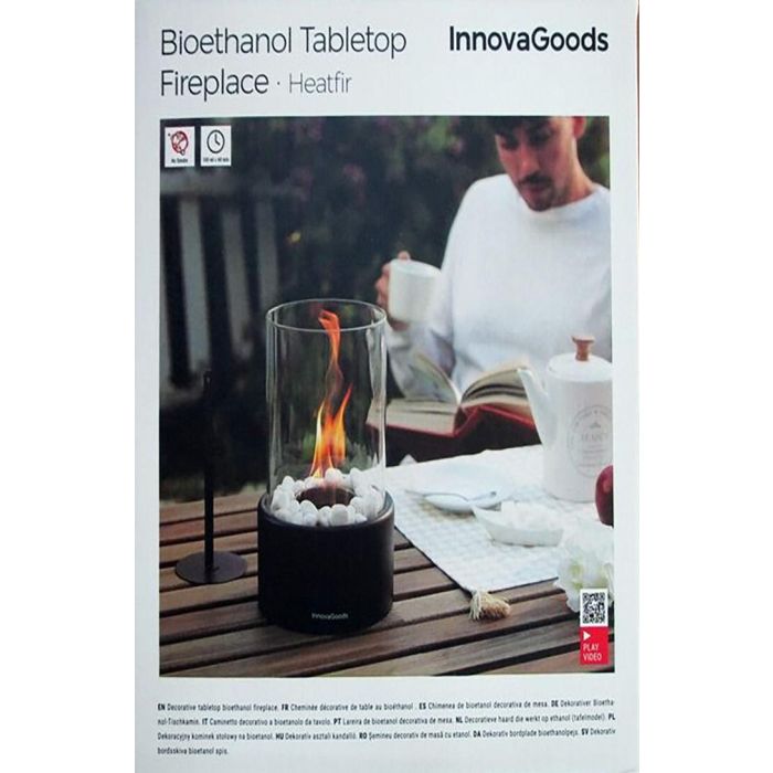 Chimenea de Mesa de Bioetanol Decorativa Heatfir InnovaGoods 1 Chimenea de Mesa de Bioetanol Decorativa Heatfir InnovaGoods 1