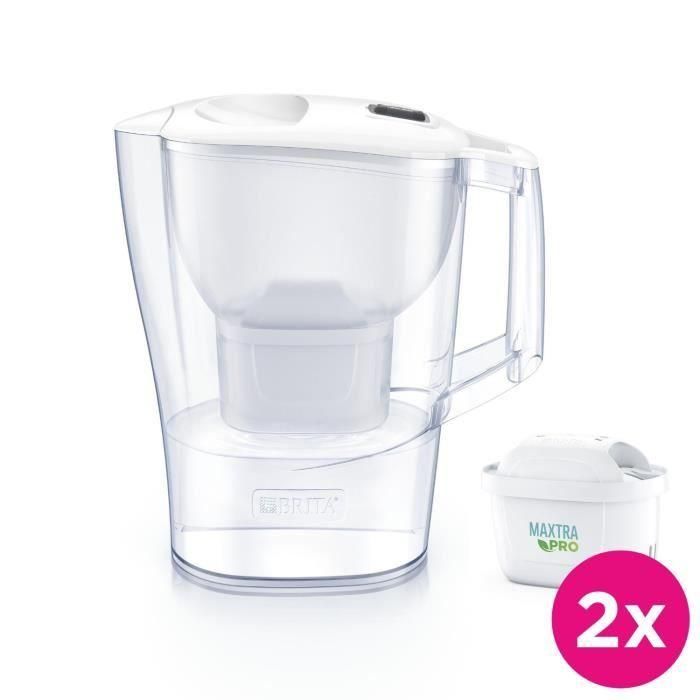 BRITA BRI1722702419573 Jarra Filtrante de Agua Aluna Blanca con Calendario de 2 Meses para Filtros MAXTRA PRO 2,4L 0 BRITA BRI1722702419573 Jarra Filtrante de Agua Aluna Blanca con Calendario de 2 Meses para Filtros MAXTRA PRO 2,4L 0