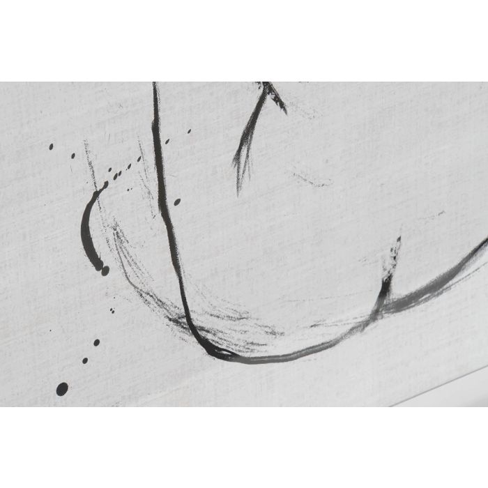 DKD Home Decor Cuadro Moderno Blanco Negro Madera 90 x 70 x 2.5 cm (2 Unidades) 4