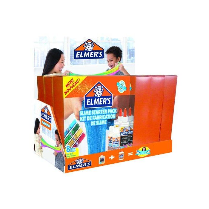 Juego Elmer´S Slime Starter Pack Kit Completo Expositor De 12