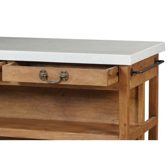 Isla Cocina Cottage DKD Home Decor Marron Blanco 77 x 92 x 147 cm 4 Isla Cocina Cottage DKD Home Decor Marron Blanco 77 x 92 x 147 cm 4