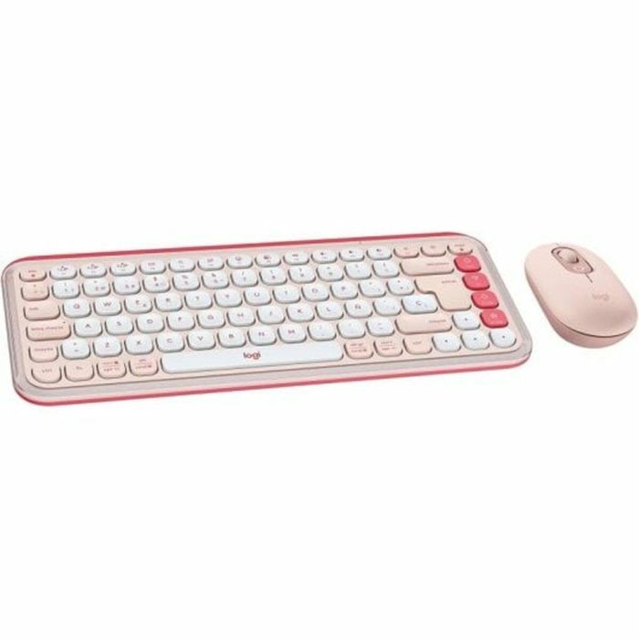 Teclado Logitech 920-013120 Rosa Qwerty Español QWERTY