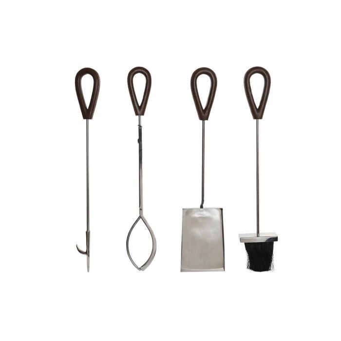 Utensilios para Chimenea DKD Home Decor Acero Inoxidable Aluminio (15 x 15 x 62 cm) 4 Utensilios para Chimenea DKD Home Decor Acero Inoxidable Aluminio (15 x 15 x 62 cm) 4
