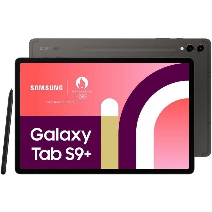 Tableta táctil - SAMSUNG - Galaxy Tab S9+ - 12.4 - RAM 12GB - 256 GB - Antracita - 5G - S Pen incluido