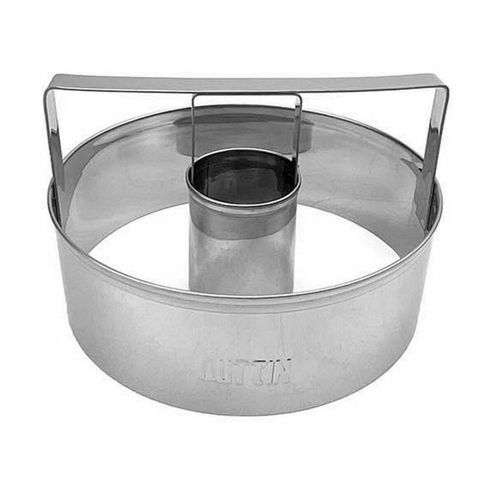 Molde para Horno Quttin Plateado Acero Rosquillas Ø 10 cm 10 x 3,5 cm (24 Unidades) 1