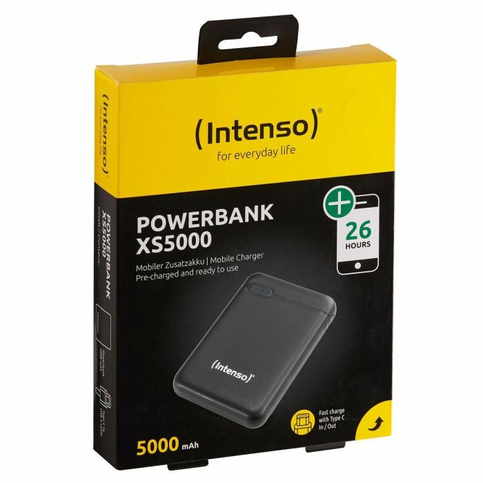 Intenso XS5000 Powerbank 5000mAh USB Tipo-C, Diseño Ergonómico, Negro 9