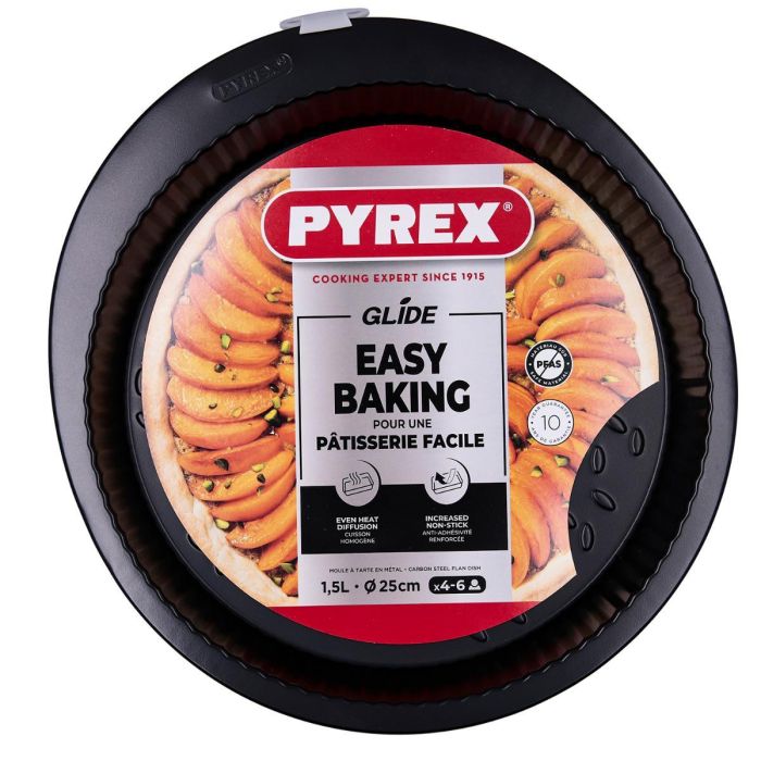 Molde Tarta Plano Horno Acero Glide Pyrex® 24 cm 1