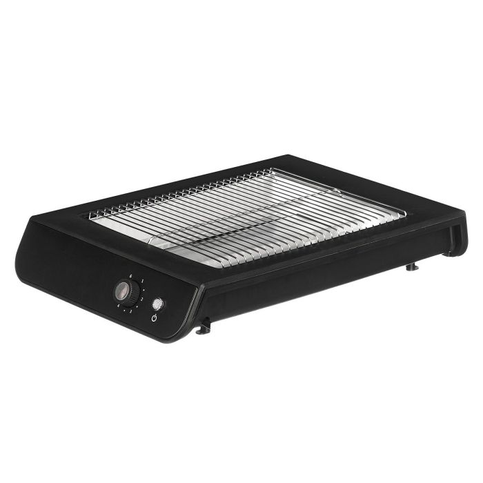 Tostador Plano Negro 600W Rectangular Argon 38x6x25cm (Set de 6) 1